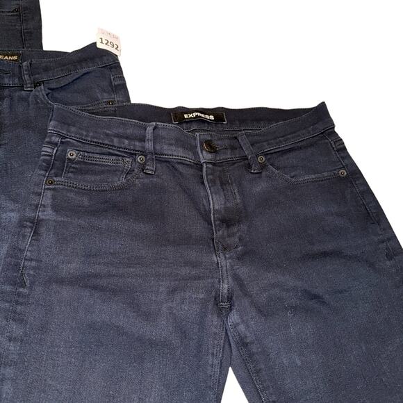 BUNDLE 3 PAIR JEANS, Express, Stretch, Mid RISE, 6s, Black - Picture 6 of 12